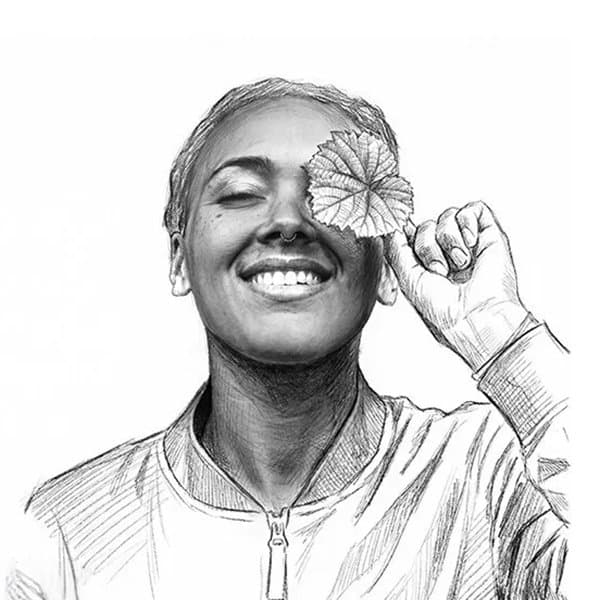 Portrait dessiné de Gail