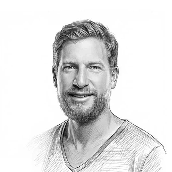 Portrait dessiné de Romain